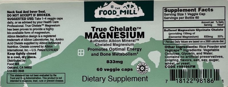 The Food Mill , True Chelate Magnesium