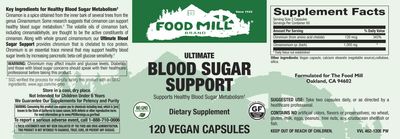 The Food Mill , Ultimate Blood Sugar Support Veg Caps
