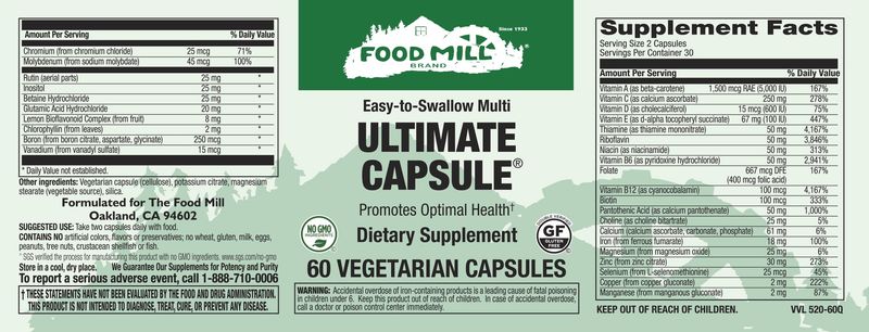The Food Mill , Ultimate Capsule Veg The Food Mill , Ultimate Capsule Veg