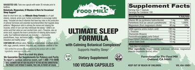 The Food Mill , Ultimate Sleep Formula Veg Caps