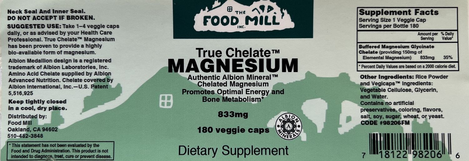 The Food Mill , The Food Mill Magnesium 833Mg