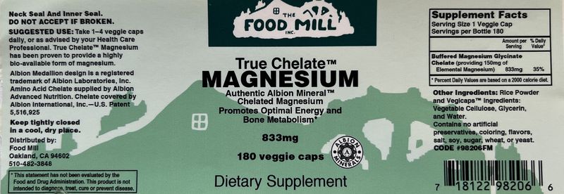 The Food Mill , The Food Mill Magnesium 833Mg The Food Mill , The Food Mill Magnesium 833Mg