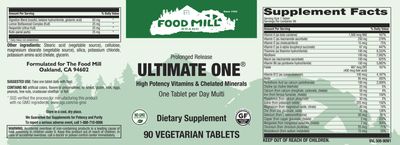The Food Mill , Ultimate One Pr Veg Tabs