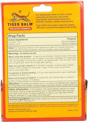 Tiger Balm , Balm Extra Strength Red