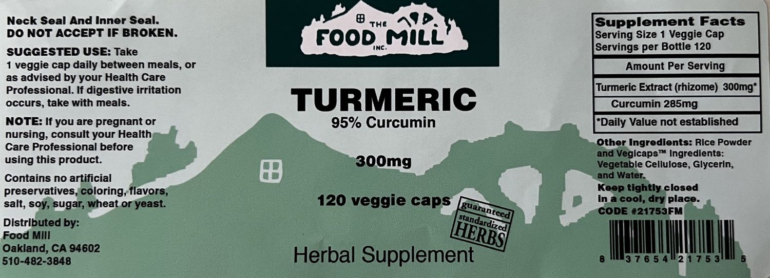 The Food Mill , Tumeric- 300 Mg