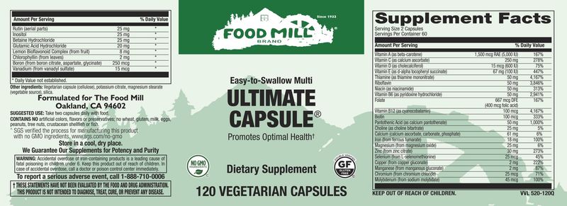 The Food Mill , Ultimate Capsule Veg