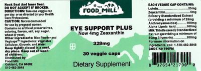 The Food Mill, Eye Support Plus