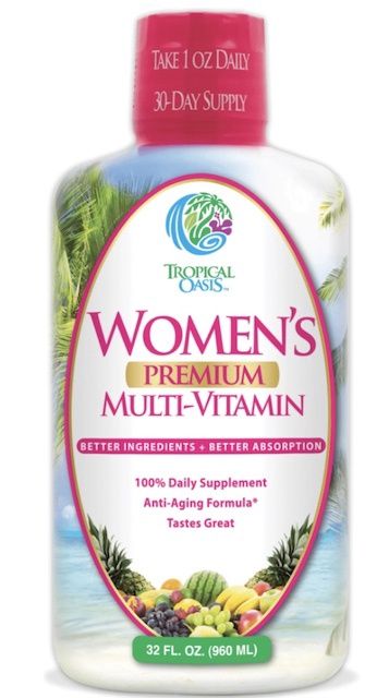 Tropical Oasis , Women's Premium Multi-Vitamin Liquid Tropical Oasis , Women's Premium Multi-Vitamin Liquid