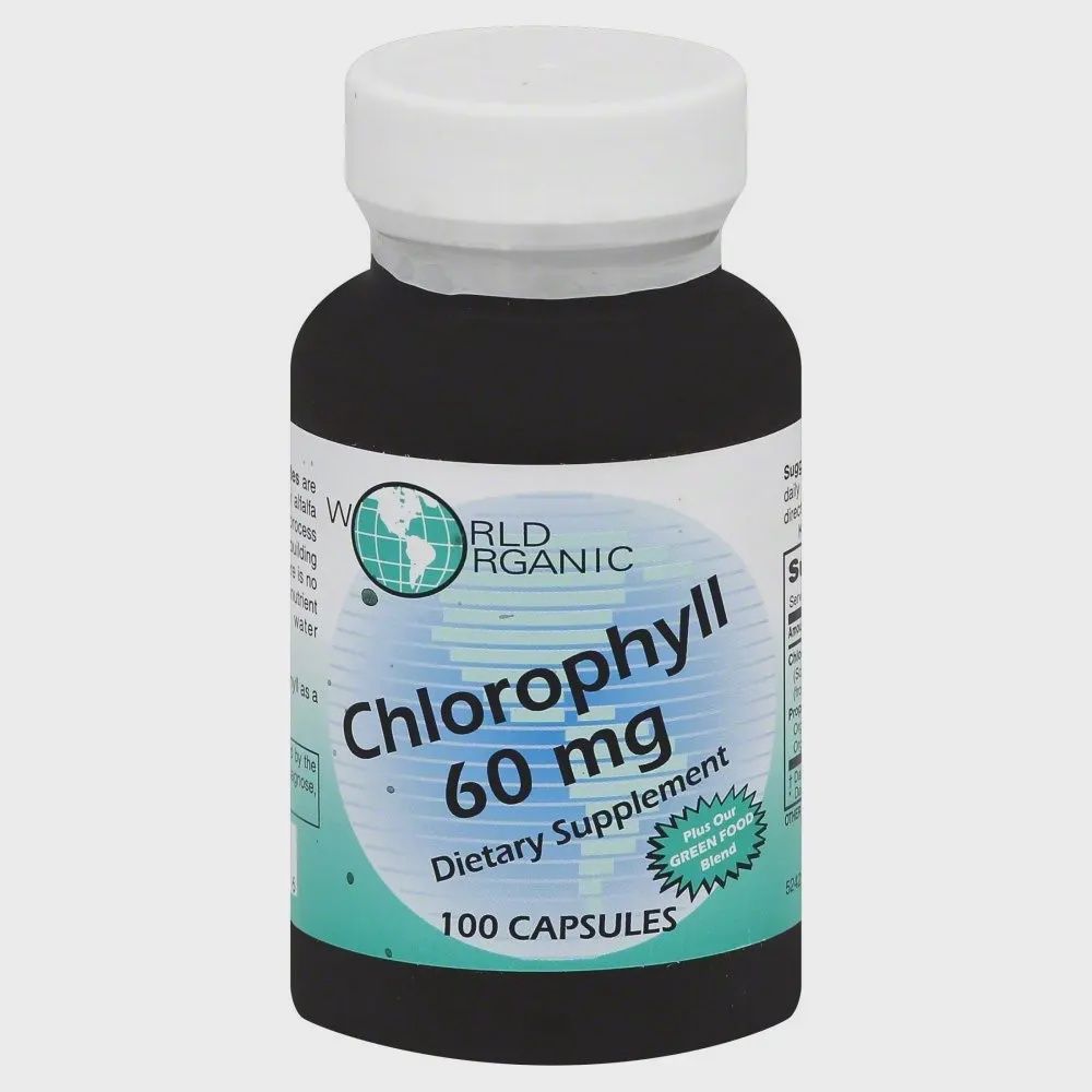 World Organic, Chlorophyll 60 Mg 100 Veg Caps