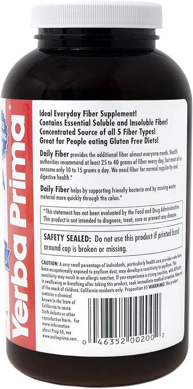Yerba Prima , Daily Fiber Formula