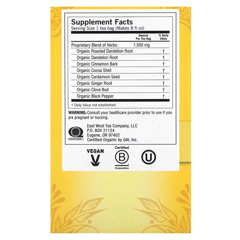 YOGI TEA , DeTox Roasted Dandelion Spice