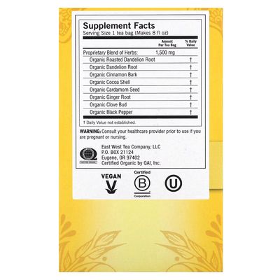 YOGI TEA , DeTox Roasted Dandelion Spice