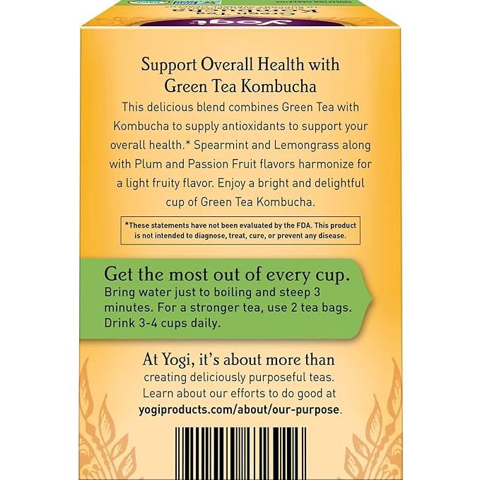YOGI TEA , Green Tea Kombucha