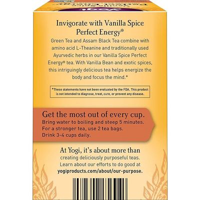 YOGI TEA , Perfect Energy Vanilla Spice