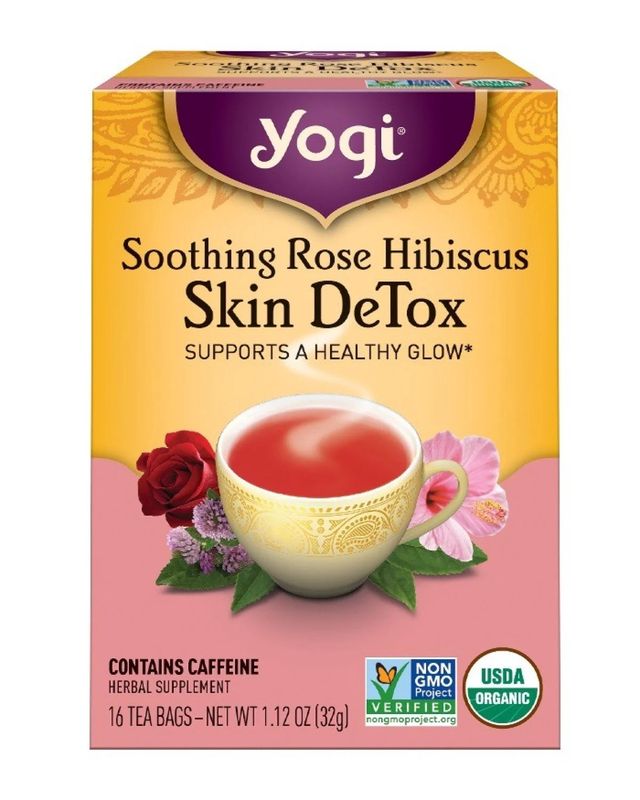 YOGI TEA , Soothing Rose Hibiscus Skin DeTox Tea