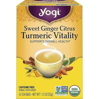 YOGI TEA , Sweet Ginger Citrus Turmeric Vitality