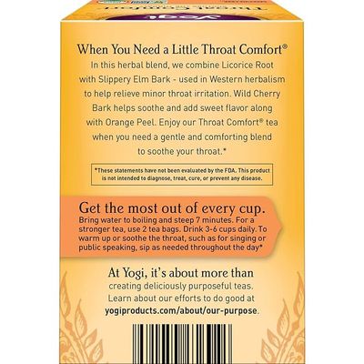 YOGI TEA , Throat Comfort