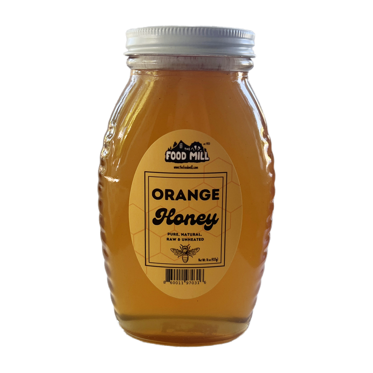 The Food Mill, Orange Honey 1 lb.