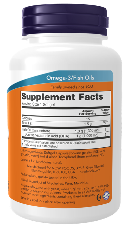 Now Supplements, Dha-1000 Fish Oil, 90 Softgels