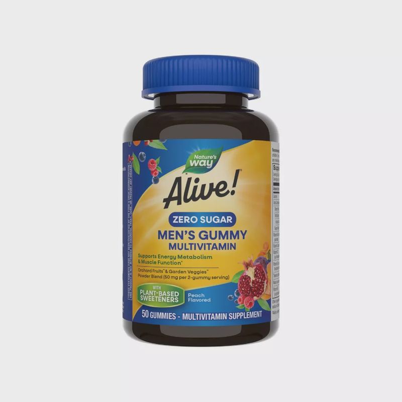Nature's Way, Alive Men's Gummy Multivitamin Zero Sugar 50 Ct. Nature's Way, Alive Men's Gummy Multivitamin Zero Sugar 50 Ct.