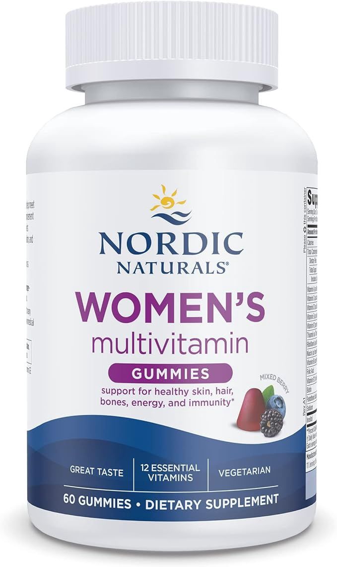 Nordic Naturals, Womans Multivitamin Gummies Mixed Berry 60 Gummies