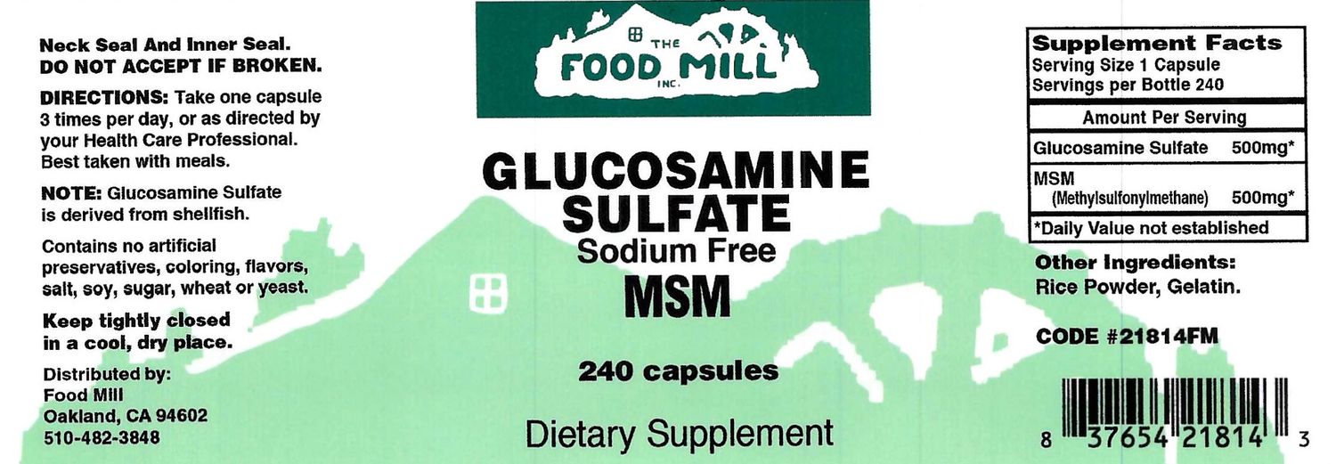 The Food Mill , Glucosamine + Msm+Sulfate