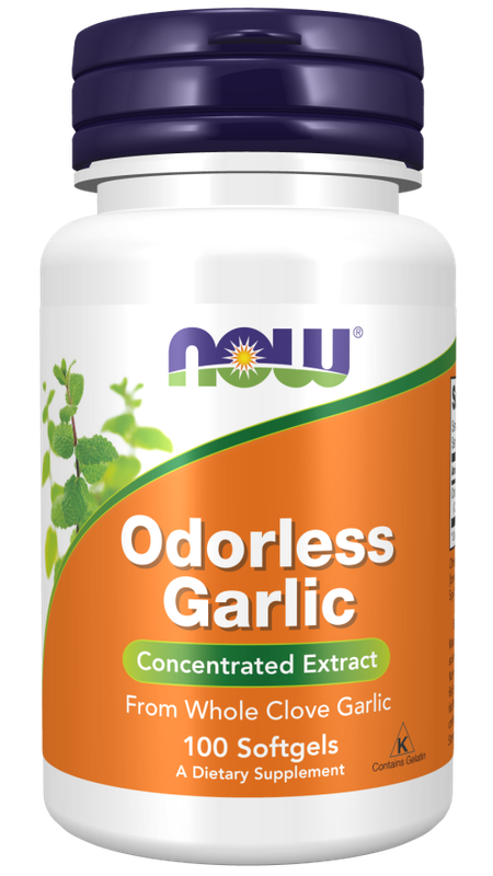 Now Supplements, Odorless Garlic, 100 Softgels Now Supplements, Odorless Garlic, 100 Softgels