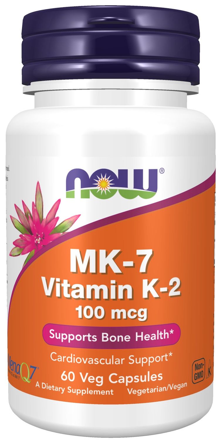 Now Supplements , Mk-7 Vitamin K-2 100 Mcg - Veg Capsules