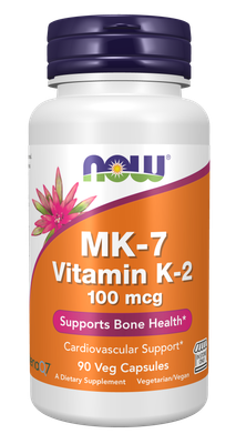 Now, Mk-7 Vitamin K-2 100Mcg, 90 Veg Caps Now, Mk-7 Vitamin K-2 100Mcg, 90 Veg Caps