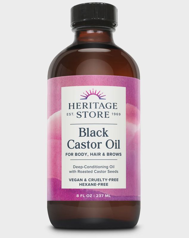 Heritage Store , Black Castor Oil 8Oz Heritage Store , Black Castor Oil 8Oz