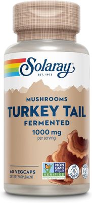Solaray , Fermented Turkey Tail Mushrooms, 1000 Mg, 60 Vegcaps