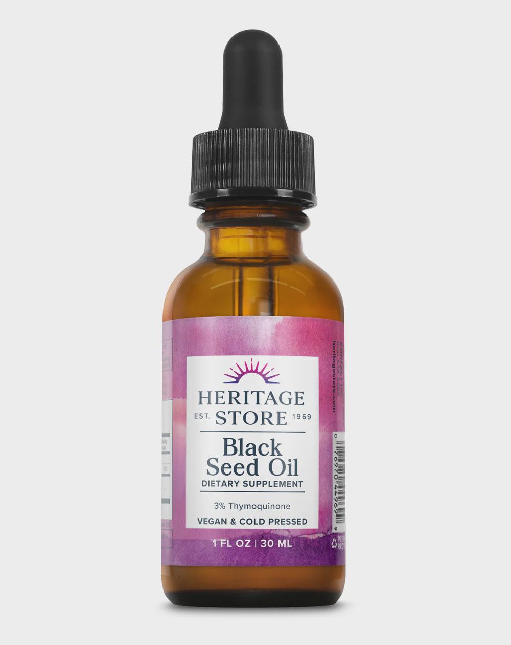 Heritage Store , Black Seed Oil 3% Thymoquinone 30Ct