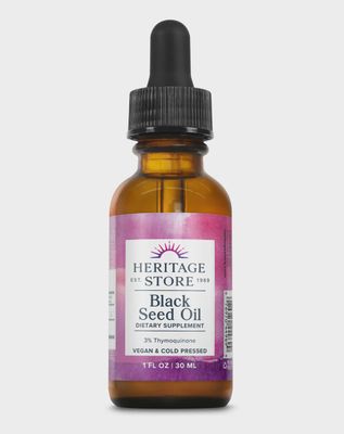 Heritage Store , Black Seed Oil 3% Thymoquinone 30Ct Heritage Store , Black Seed Oil 3% Thymoquinone 30Ct