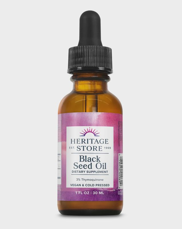 Heritage Store , Black Seed Oil 3% Thymoquinone 30Ct Heritage Store , Black Seed Oil 3% Thymoquinone 30Ct