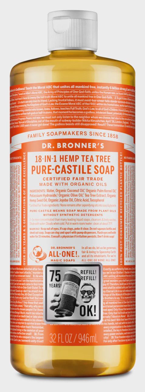 Dr Bronner , 18-In-1 Hemp Pure-Castile Soap - Tea Tree
