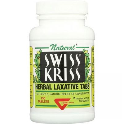 Swiss Kriss , Swiss Kriss Natural Herbal Laxative Tablets