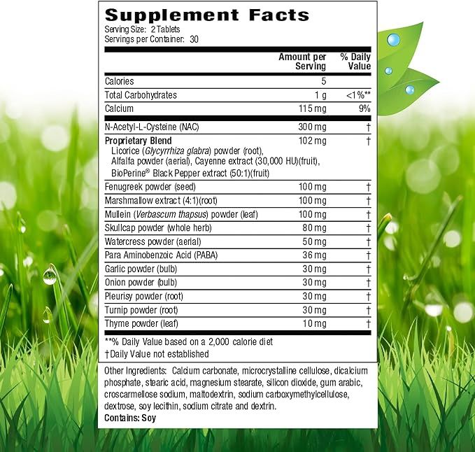 Natures Secret, Respiratory Support & Defense 60 Tabs