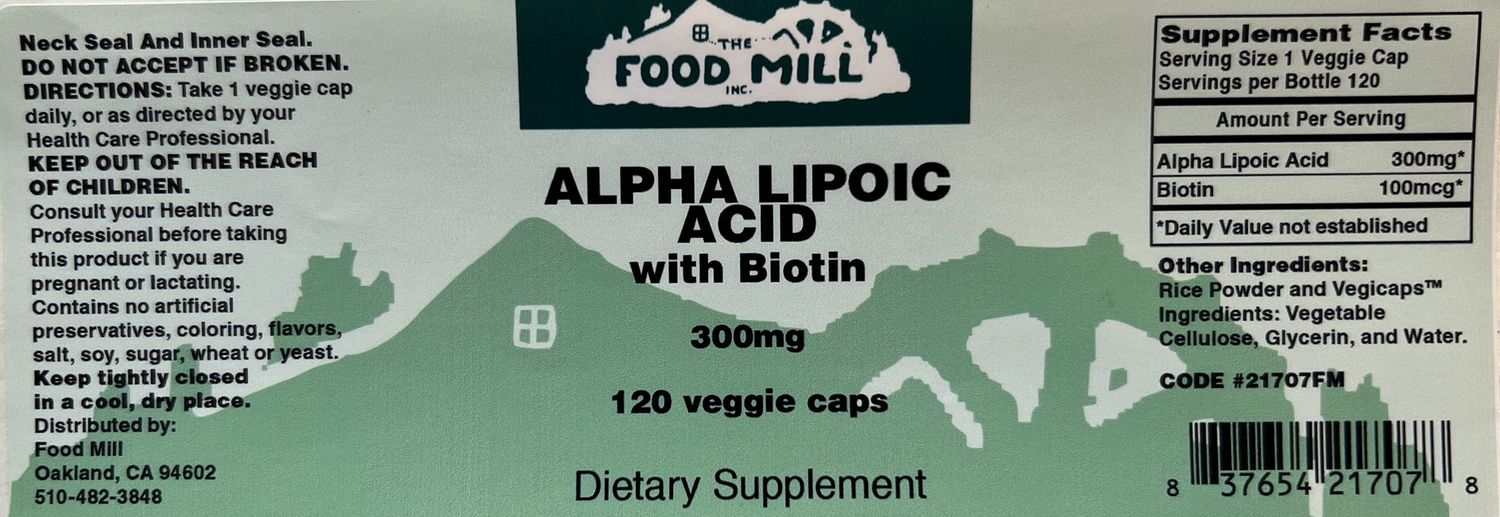 The Food Mill , The Food Mill Alpha Lipoic Acid 300 Mg