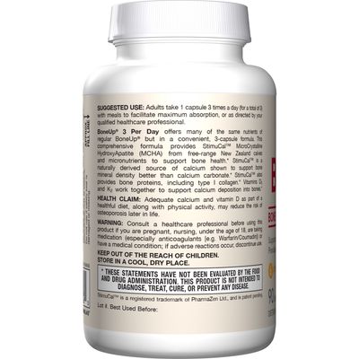 Jarrow , Boneup 3 Per-Day, 1,000 Mg