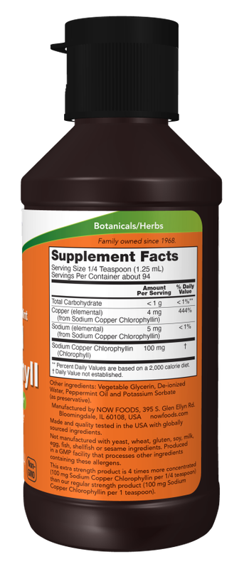 Now, Extra Strength Liq Chlorophyll (mint) 4 Fl. Oz.
