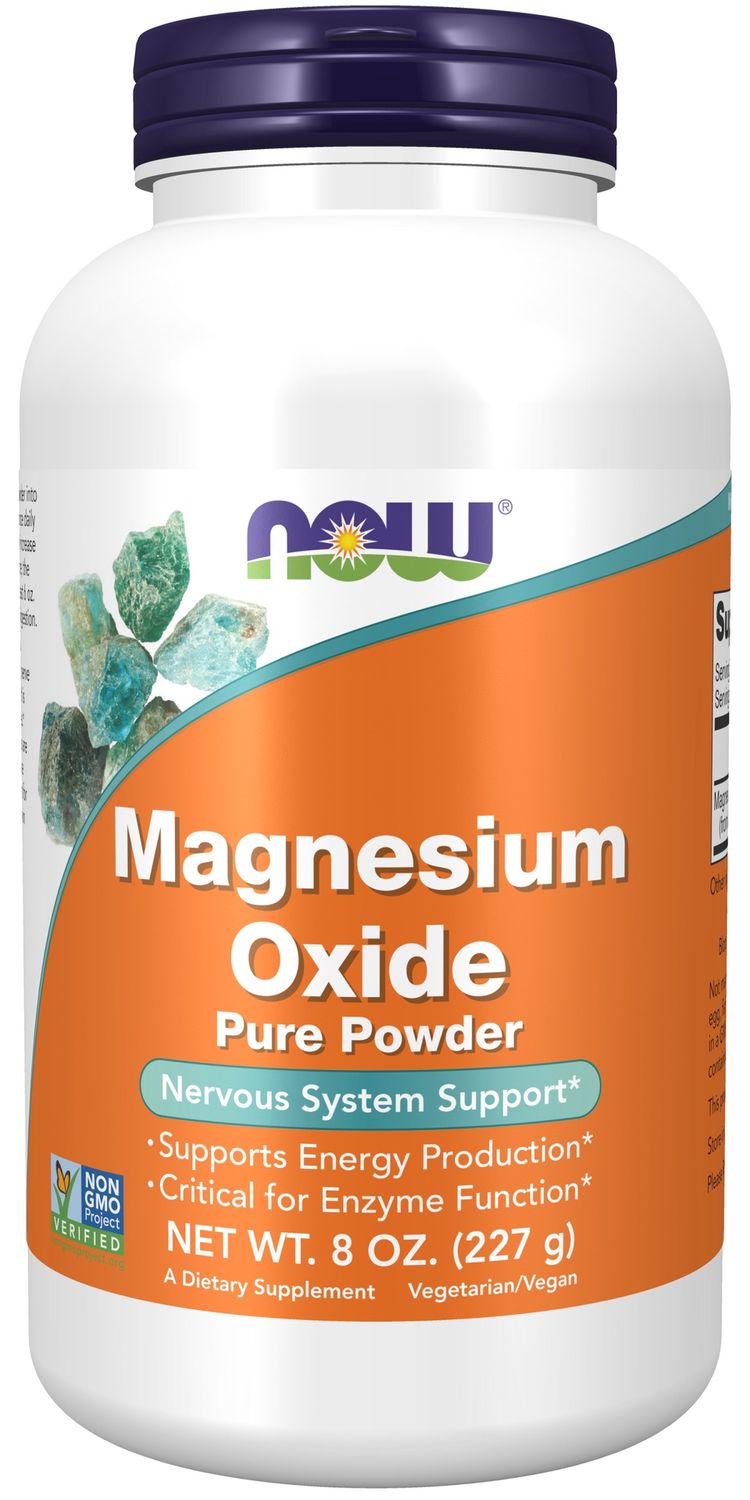 Now Supplements , Magnesium Oxide - 8 Oz.