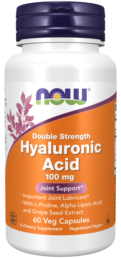 Now Supplements, Hyaluronic Acid 100 Mg 2X Plus 60 Caps