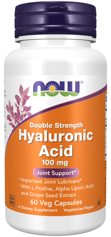 Now Supplements, Hyaluronic Acid 100 Mg 2X Plus 60 Caps