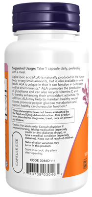 Now Supplements , Alpha Lipoic Acid, Extra Strength 600 Mg