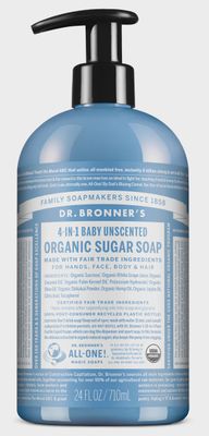 Dr Bronner , Organic Sugar Soap- Unscented Dr Bronner , Organic Sugar Soap- Unscented