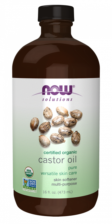 Now, Organic Castor Oil, 16 Oz.