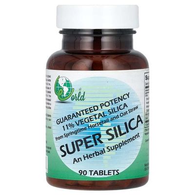 World Organic, Super Silica, 90 Tablets World Organic, Super Silica, 90 Tablets