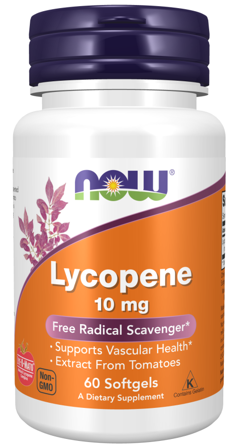 Now, Lycopene 10 Mg, 60 Softgels