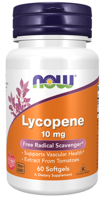 Now, Lycopene 10 Mg, 60 Softgels Now, Lycopene 10 Mg, 60 Softgels