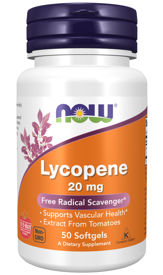 Now, Lycopene 20 Mg, 50 Softgels